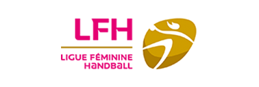 Logo LFH logo LFH handball couleur rose et or